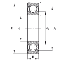 ������S�� 6002-C-2Z, �����ă�(n��i)���Y(ji��)��(g��u)��C ����������(j��) DIN 625-1 ��(bi��o)��(zh��n)����Ҫ�ߴ����ɂ�(c��)�g϶�ܷ�