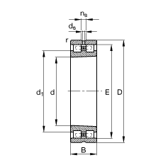 �A���L���S�� NN3009-AS-K-M-SP, ����(j��) DIN 5412-4 ��(bi��o)��(zh��n)����Ҫ�ߴ�, �Ƕ�λ�S��, �p�������F�����F�� 1:12 ���ɷ��x, �����ּ����pС�ď����(n��i)����϶�����ƹ���