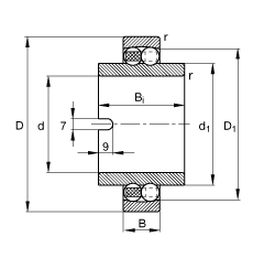 ���{(di��o)�����S�� 11207-TVH, ����(j��) DIN 630 ��(bi��o)��(zh��n)����Ҫ�ߴ�����(n��i)Ȧ���L(zh��ng)